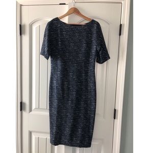 Maggy London Navy and Grey Dress